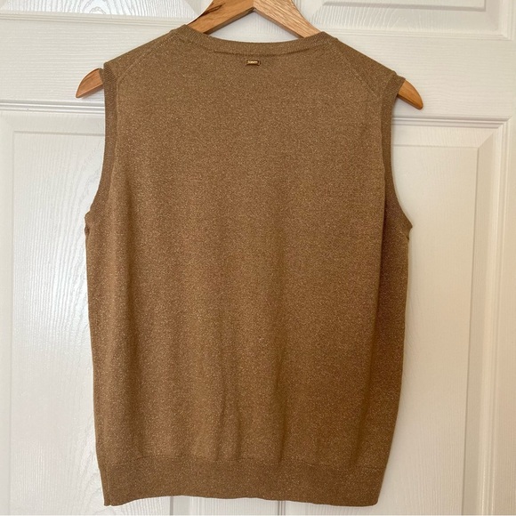 St. John | Gold Sweater Vest - Picture 6 of 9